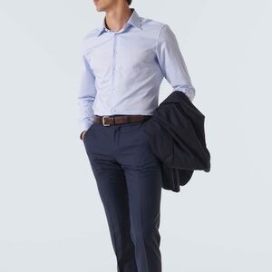 NWT - Zegna Rossini Button Down in Blue